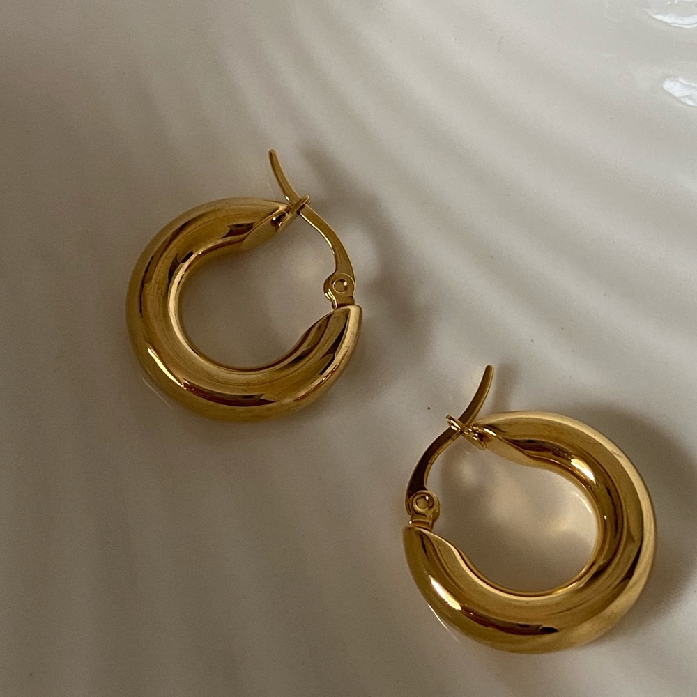 20MM Chunky Hoops Earrings (New with Tags)
